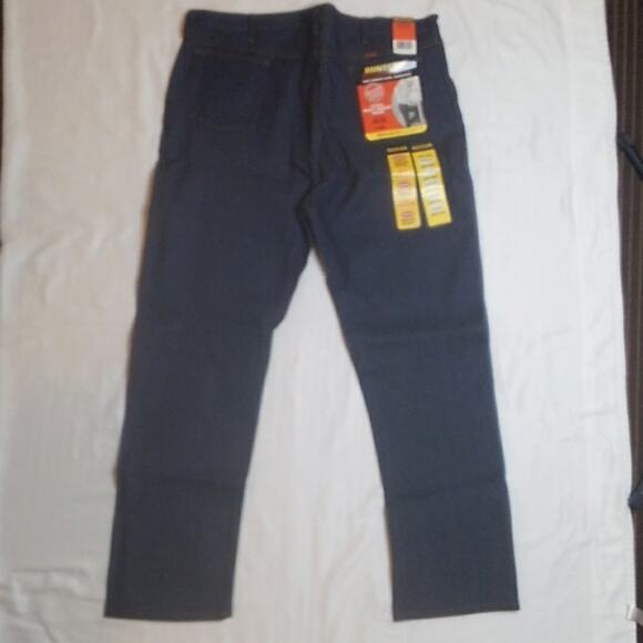 NWT Rustler Advantage Hard Working Extra Heavy Weight Denim Blue Jeans 42 X 32. - Picture 2 of 8